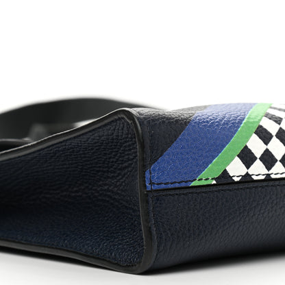 Mulberry Natural Grain Calfskin Racing Stripe Antony Messenger Crossbody Midnight Blue 6 of 9
