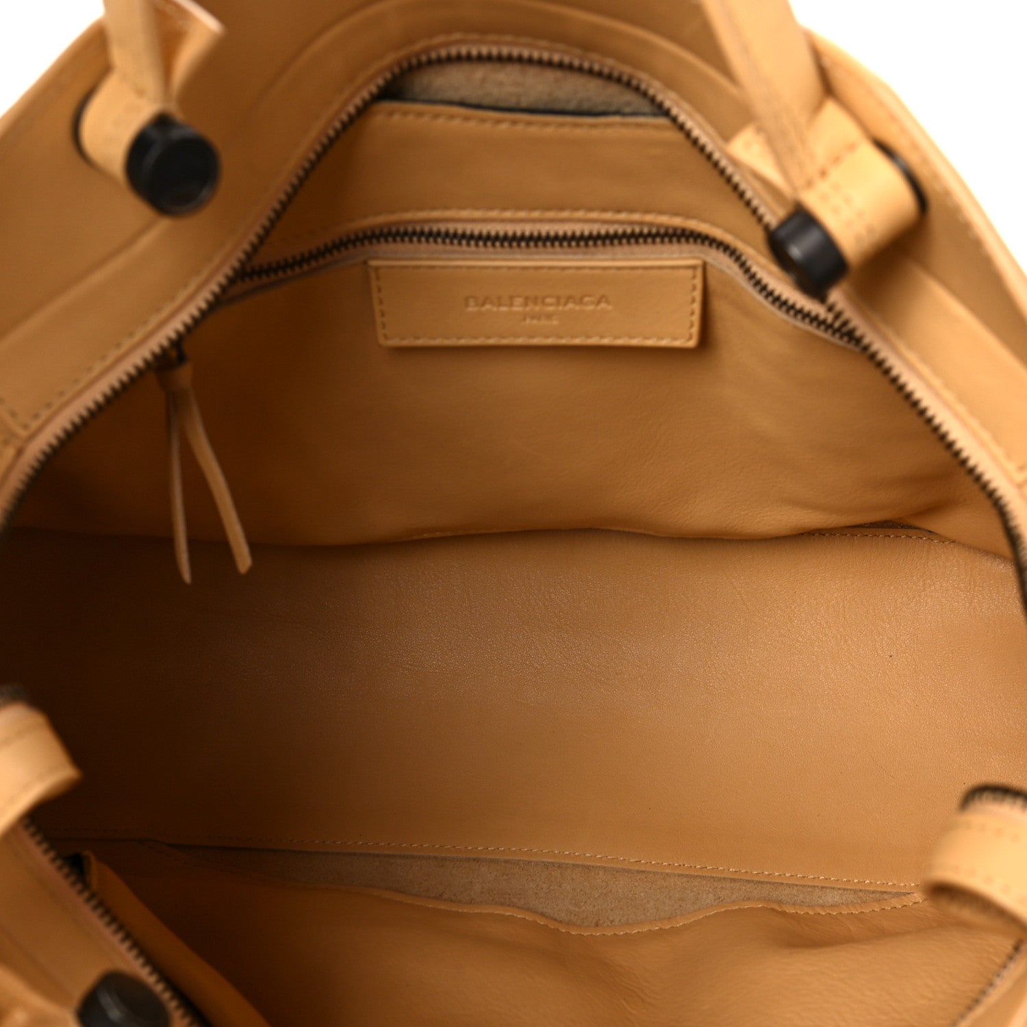 Balenciaga Calfskin Blackout Hardware Perforated City Beige Ocre 4 of 6