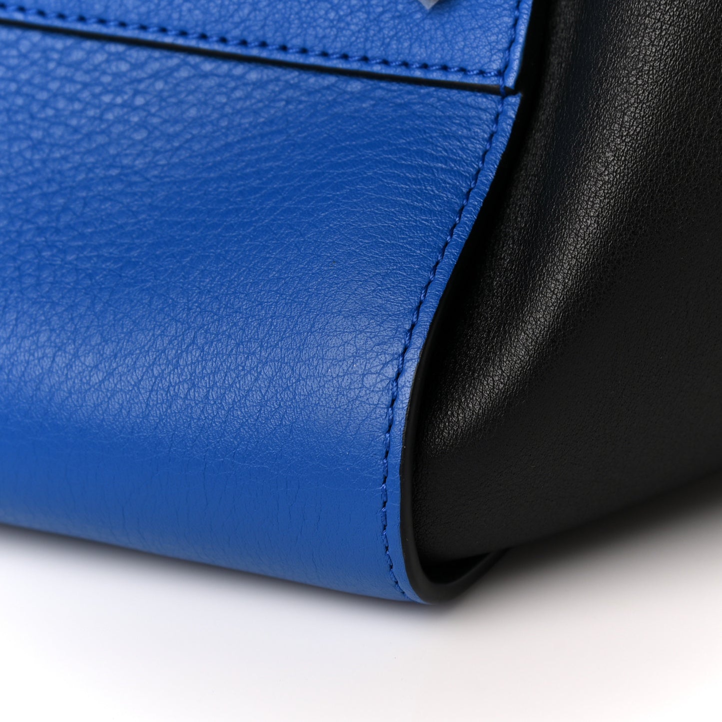 Calfskin Medium Hammock Shoulder Bag Electric Blue Black