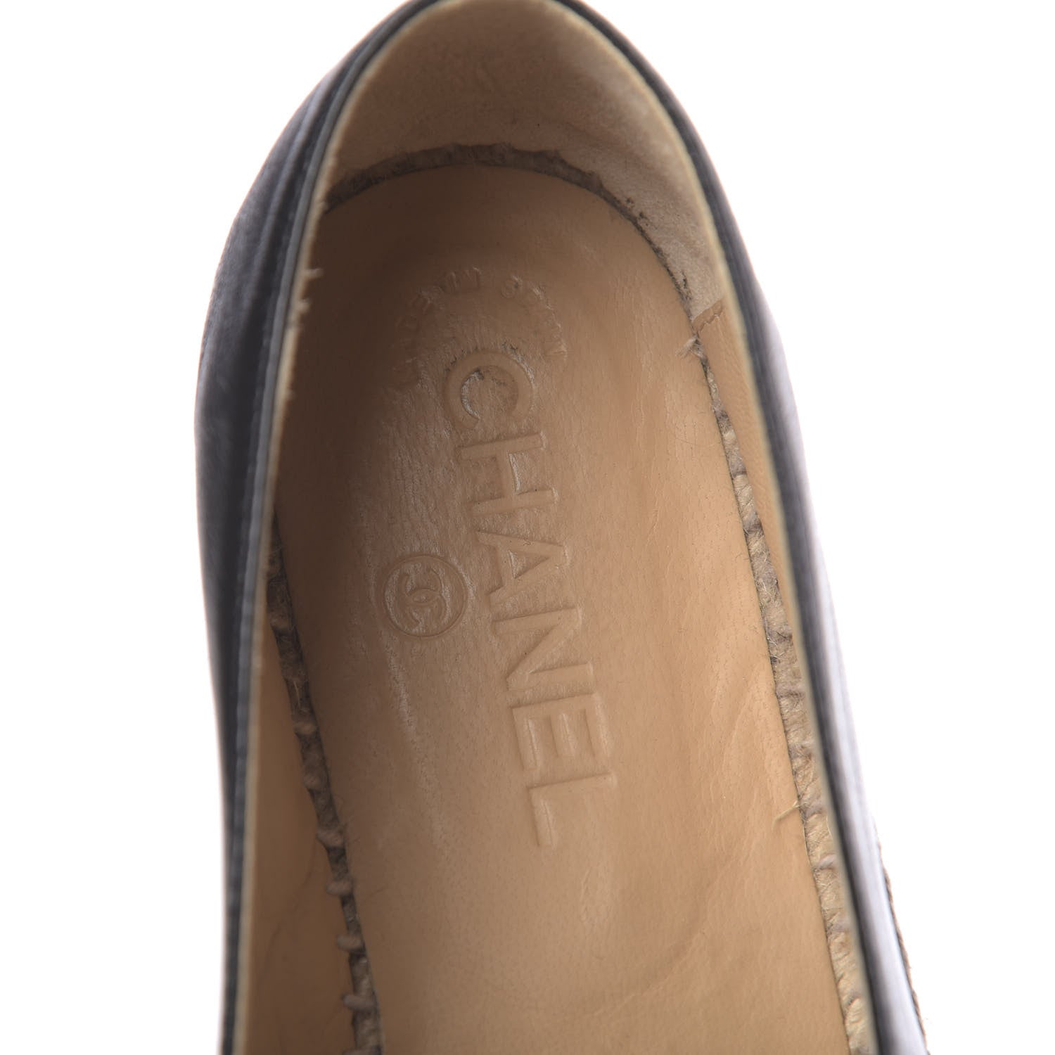 Chanel Lambskin CC Espadrilles 39 Black 6 of 10