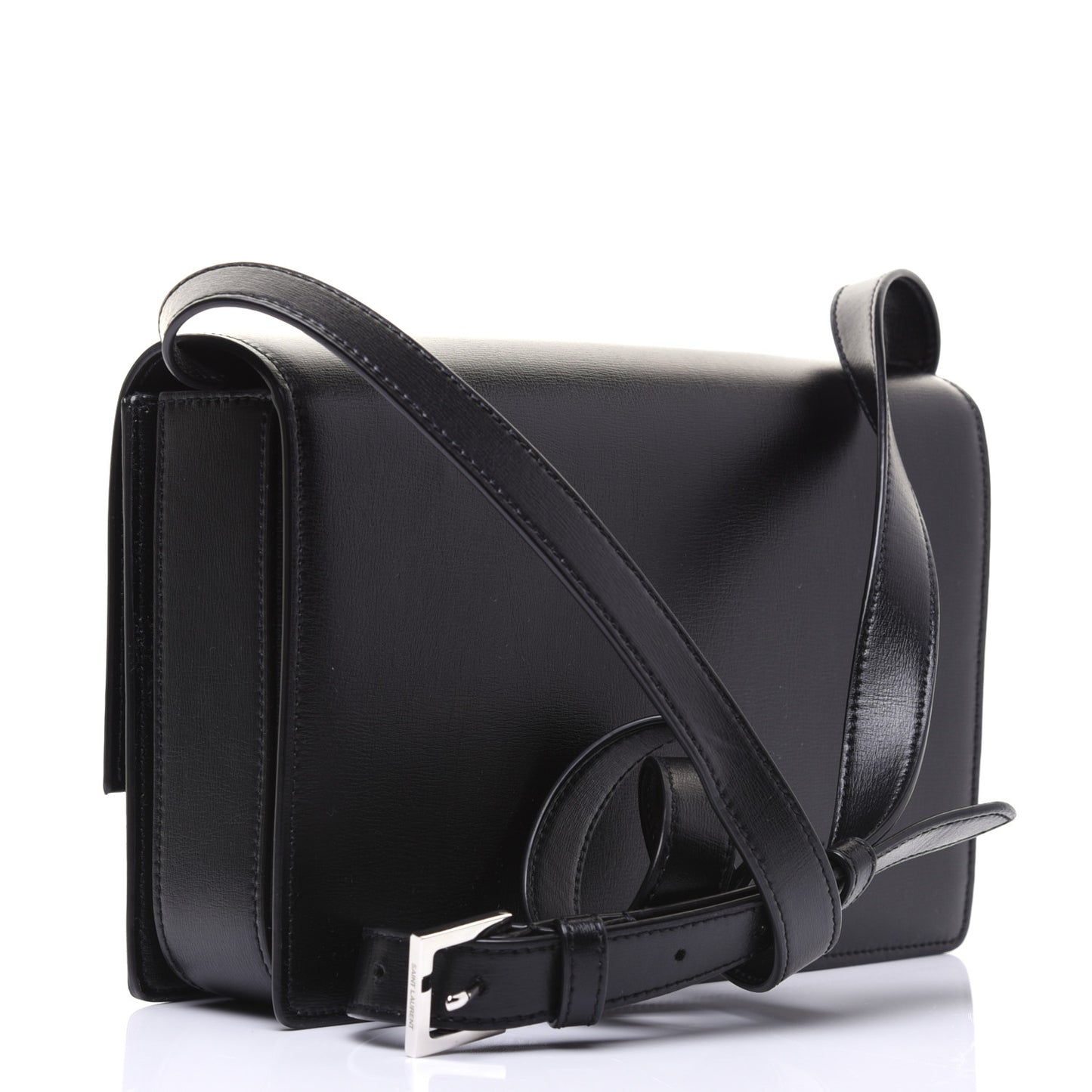 Smooth Calfskin Suede Medium Bellechasse Black