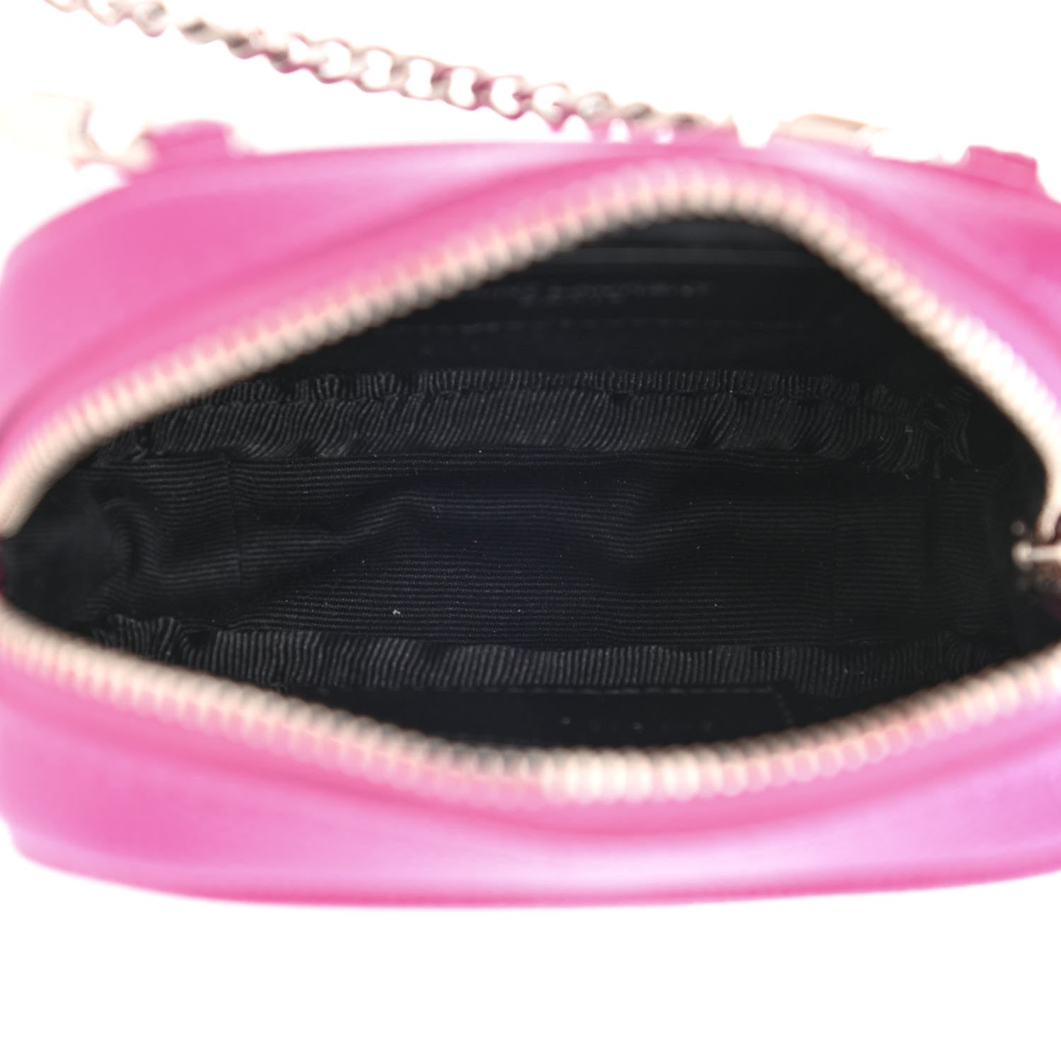 Saint Laurent Grain De Poudre Matelasse Monogram Baby Lou Camera Bag Electric Fuxia 5 of 10