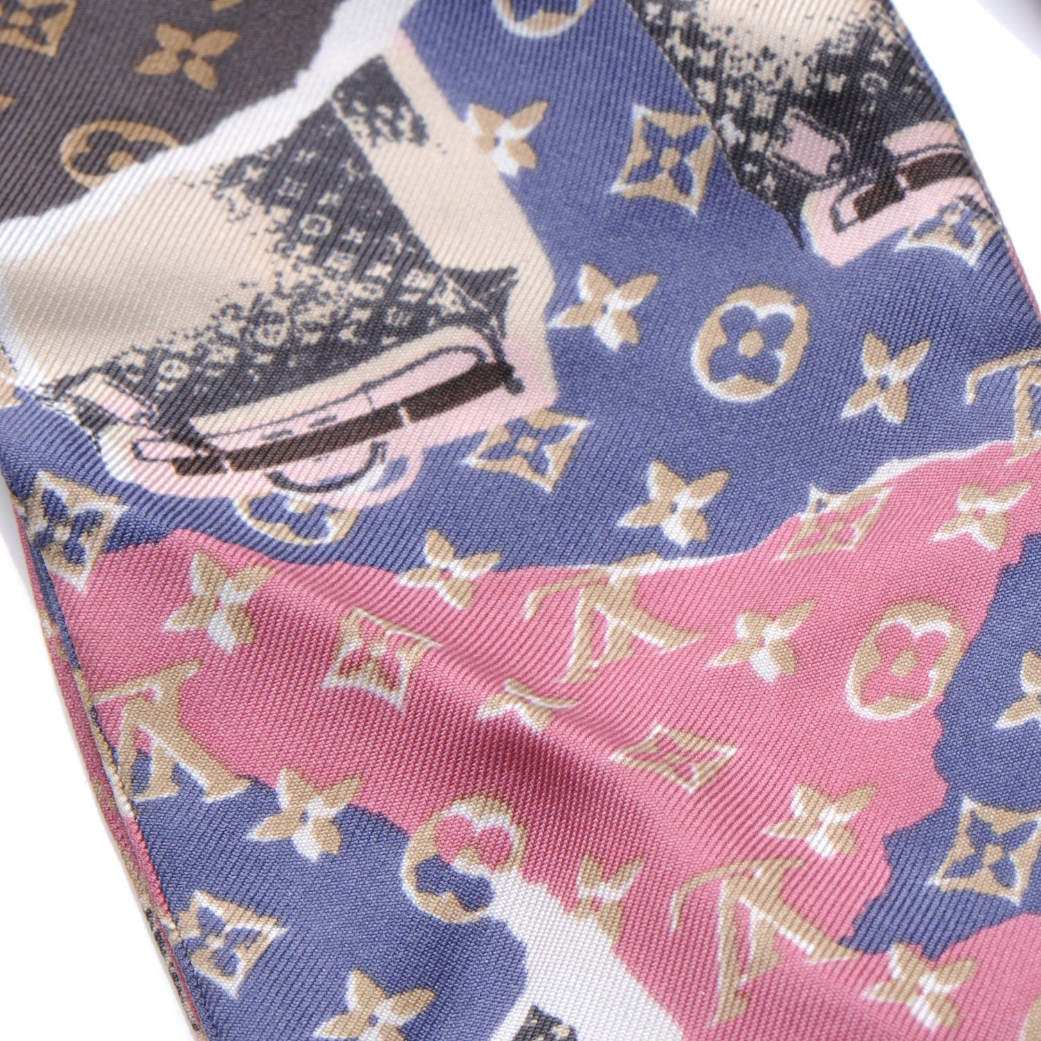 Louis Vuitton Silk Monogram Wallpaper Bandeau 3 of 4