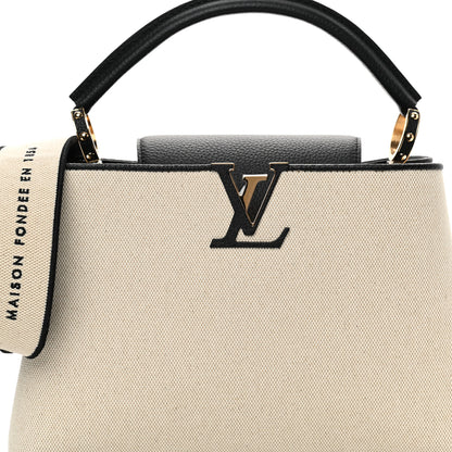 Louis Vuitton Canvas Taurillon Capucines MM Black 8 of 10