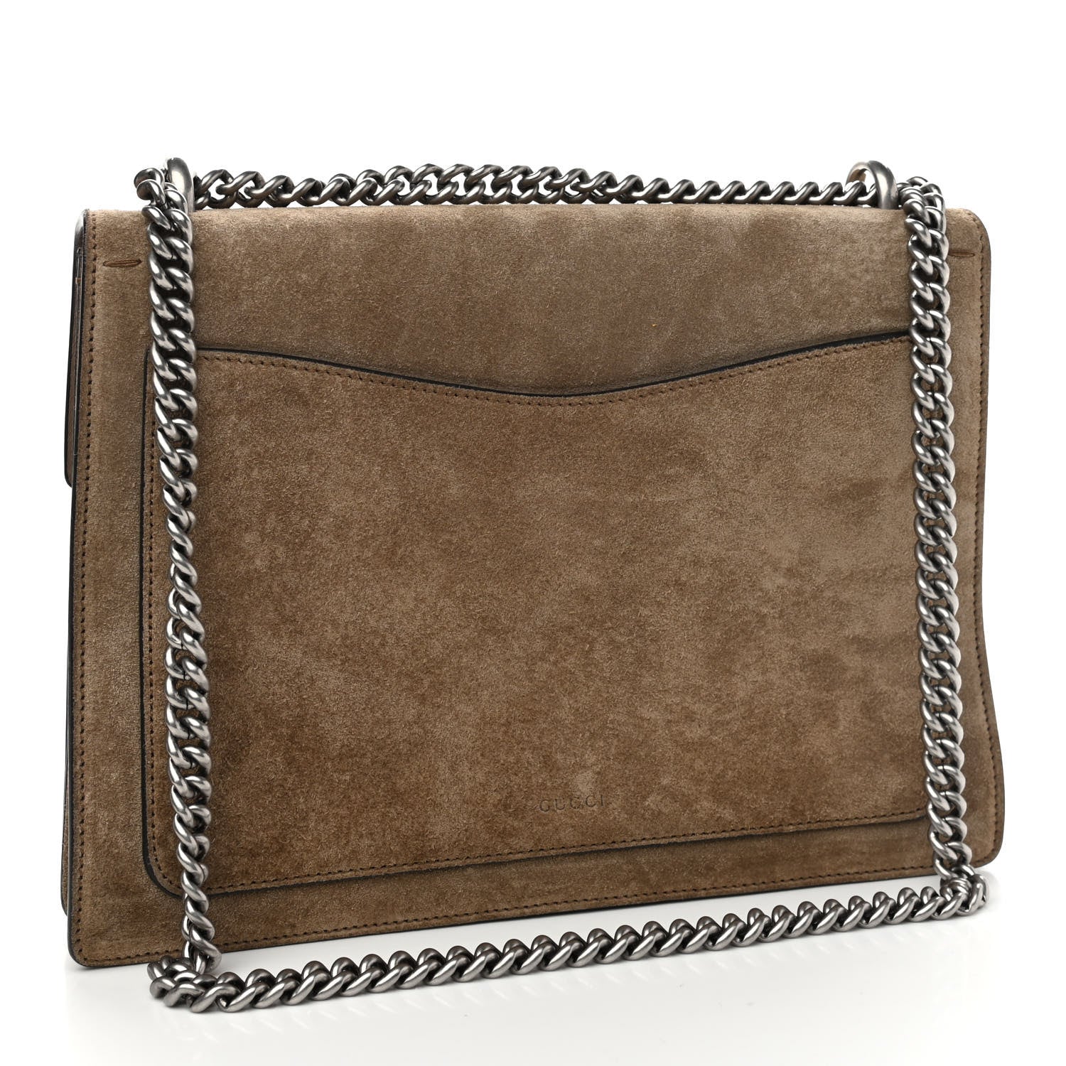 Gucci Suede Medium Dionysus Shoulder Bag Taupe 3 of 9