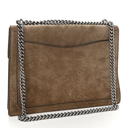 Gucci Suede Medium Dionysus Shoulder Bag Taupe 3 of 9