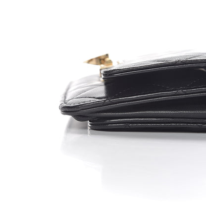 Chanel Lambskin Quilted Golden Class Wallet on Chain WOC Black 11 of 22