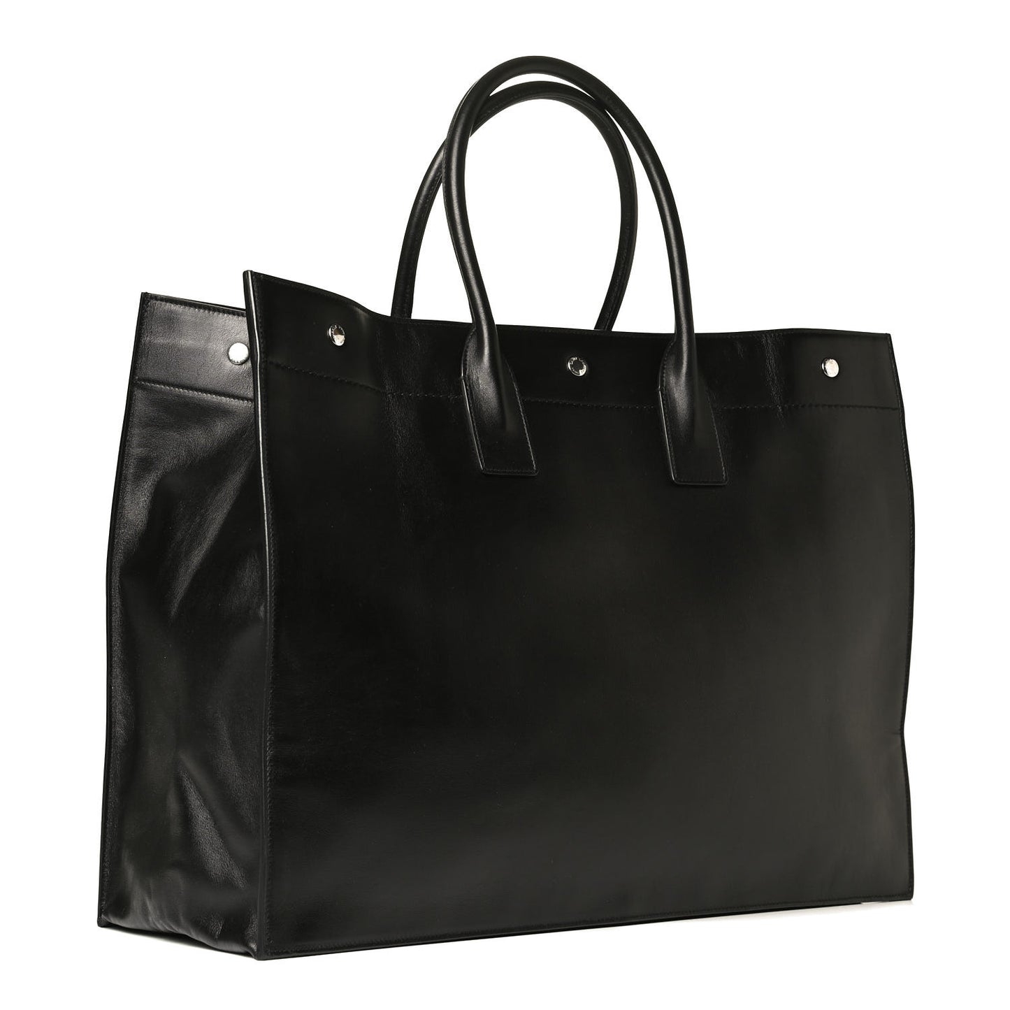 Vitello Rive Gauche Large Tote Black