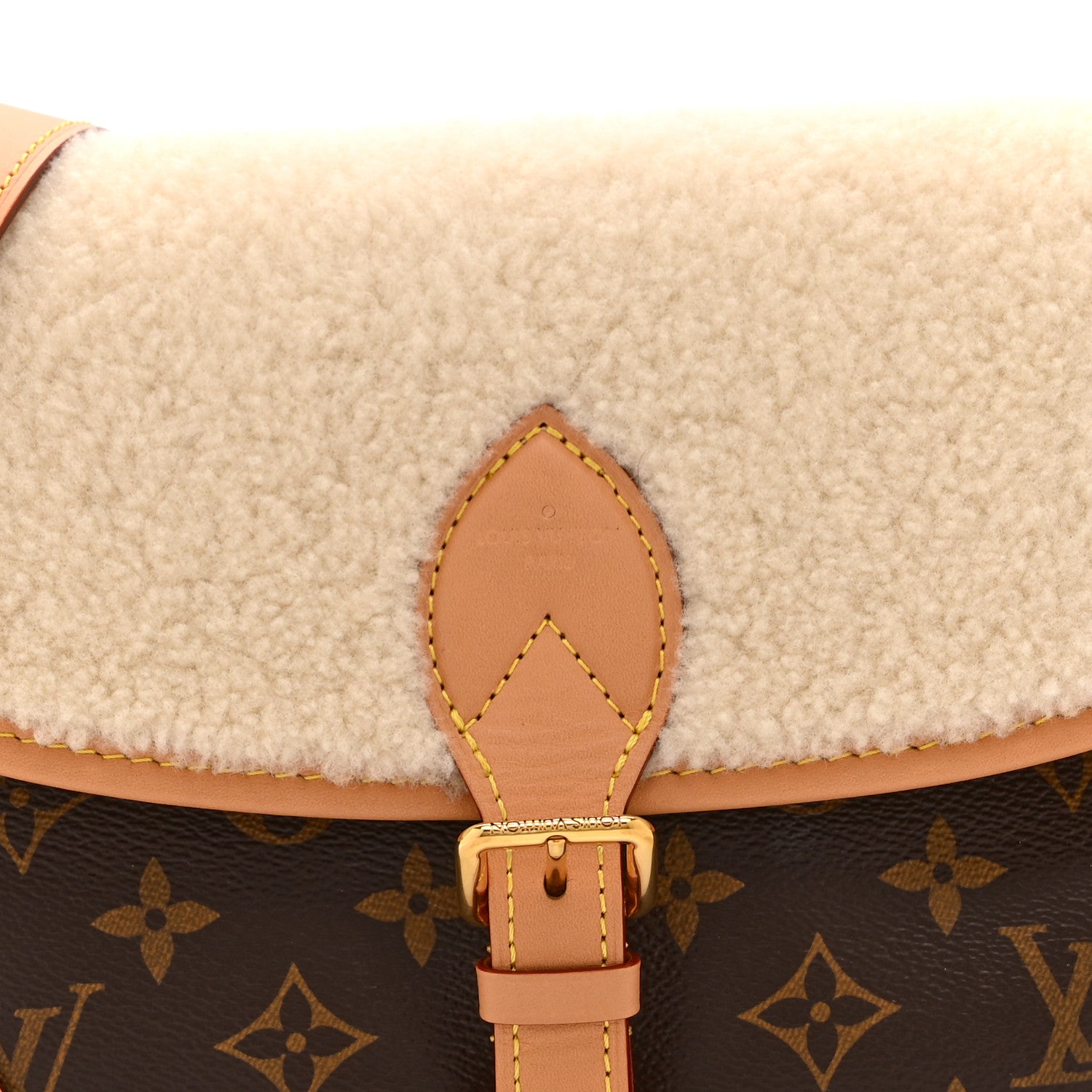 Louis Vuitton Monogram Shearling Diane NM 7 of 9