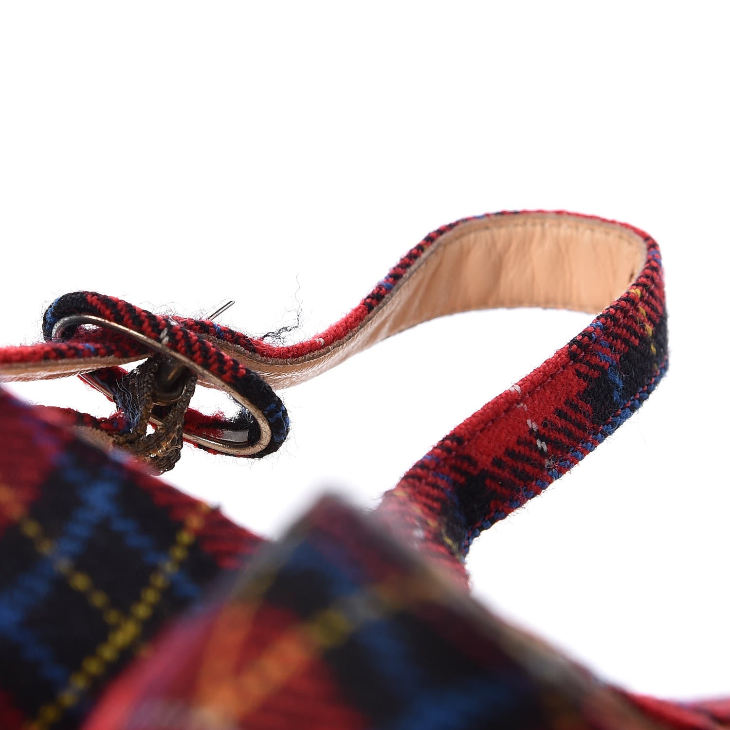 Christian Louboutin Fabric Tartan Print Lady Daf 160 Pumps 39 10 of 12