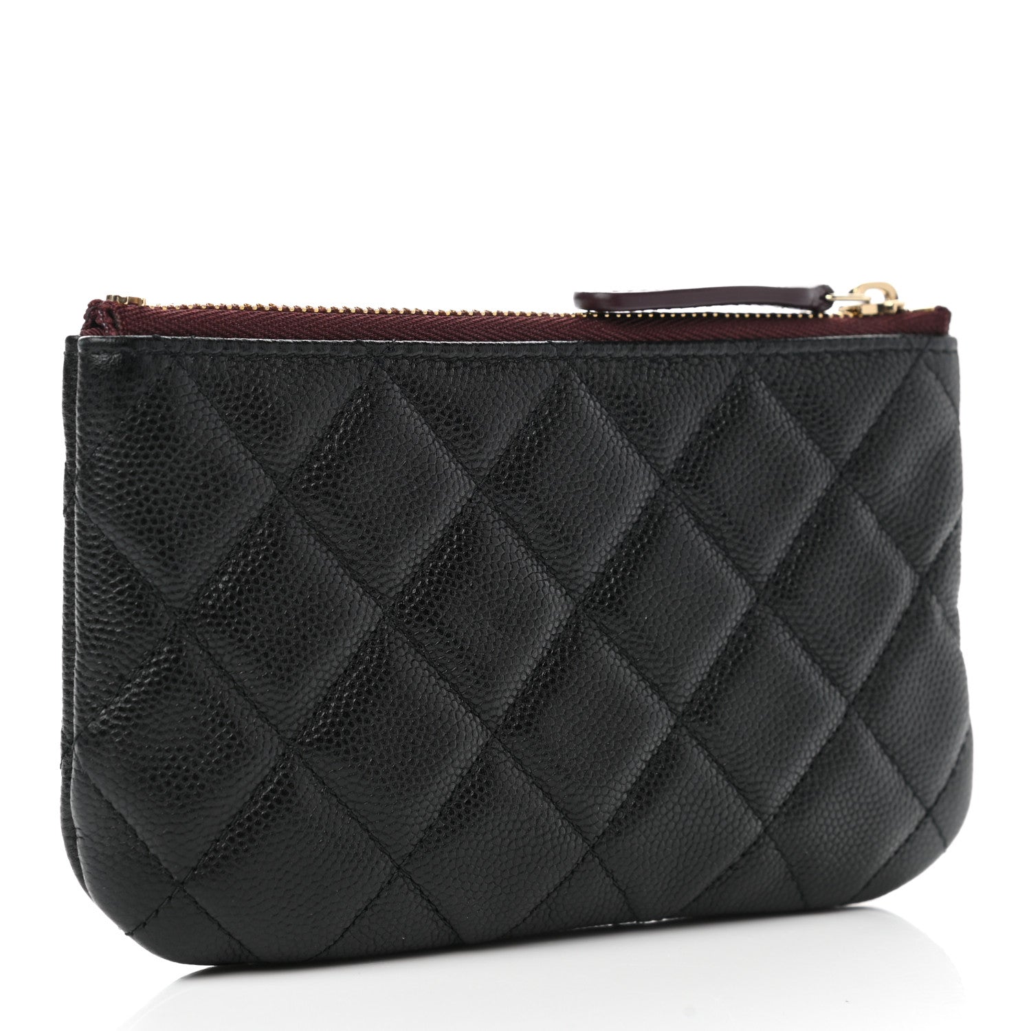 Chanel Caviar Quilted Small Cosmetic Case Black 3 of 9