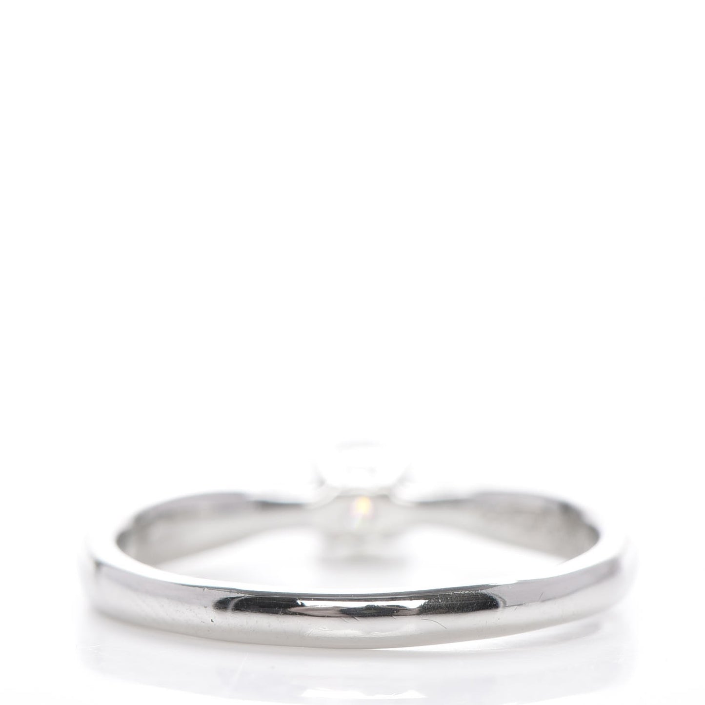 Platinum Diamond .17ct Harmony Solitaire Engagement Ring 4.75