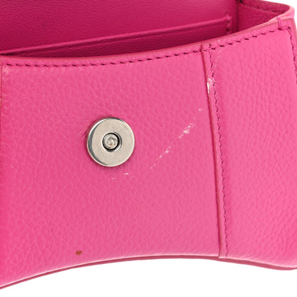 Balenciaga Grained Calfskin Tonal B Hourglass Top Handle Bag Mini Fuchsia 10 of 15