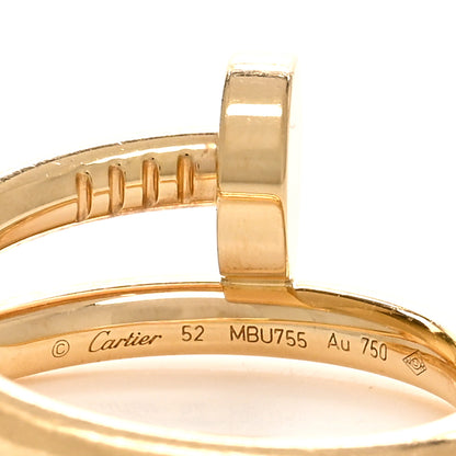 Cartier 18K Yellow Gold Juste Un Clou Ring 52 6 5 of 5