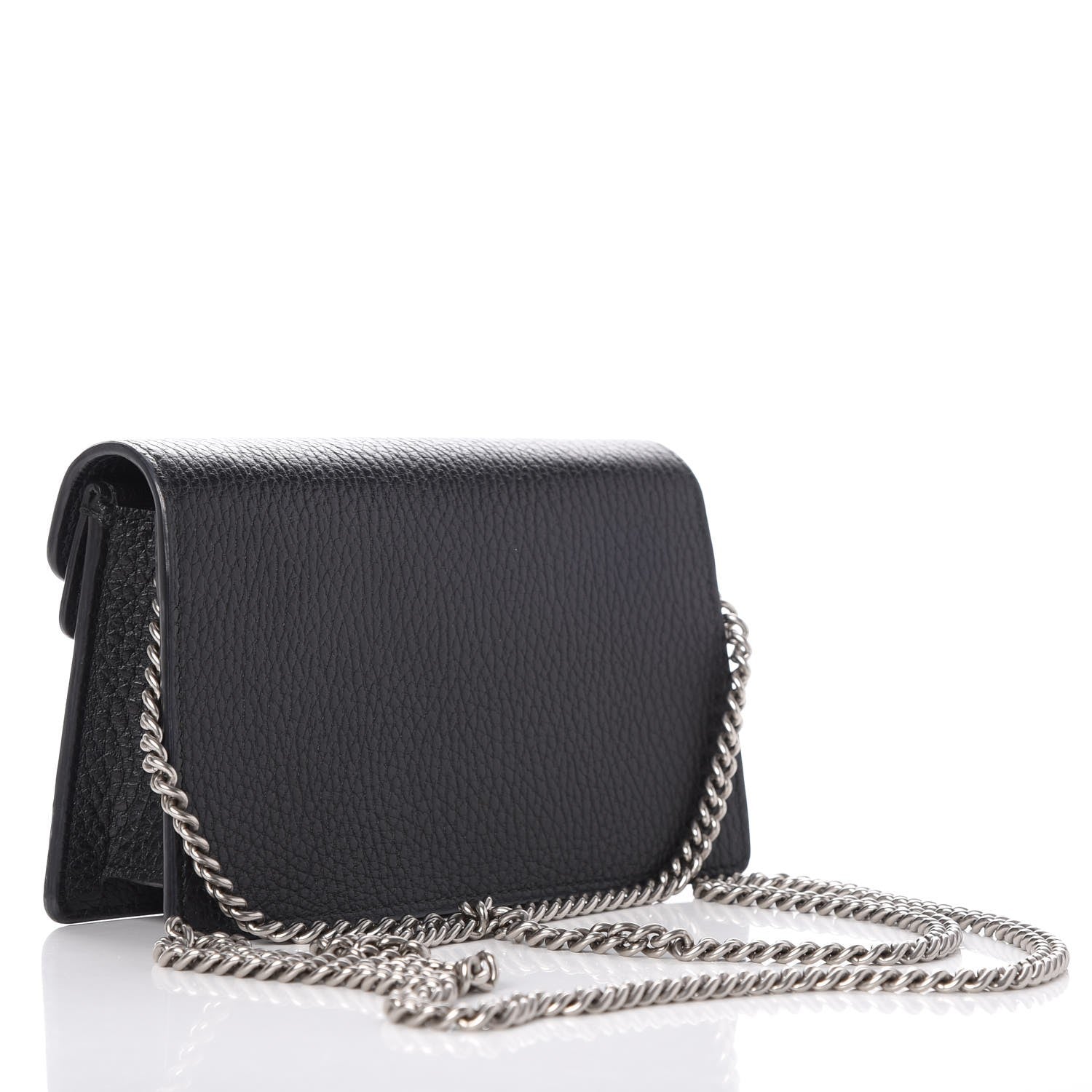 Gucci Calfskin Super Mini Dionysus Shoulder Bag Black 4 of 8