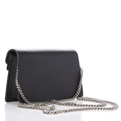 Gucci Calfskin Super Mini Dionysus Shoulder Bag Black 4 of 8