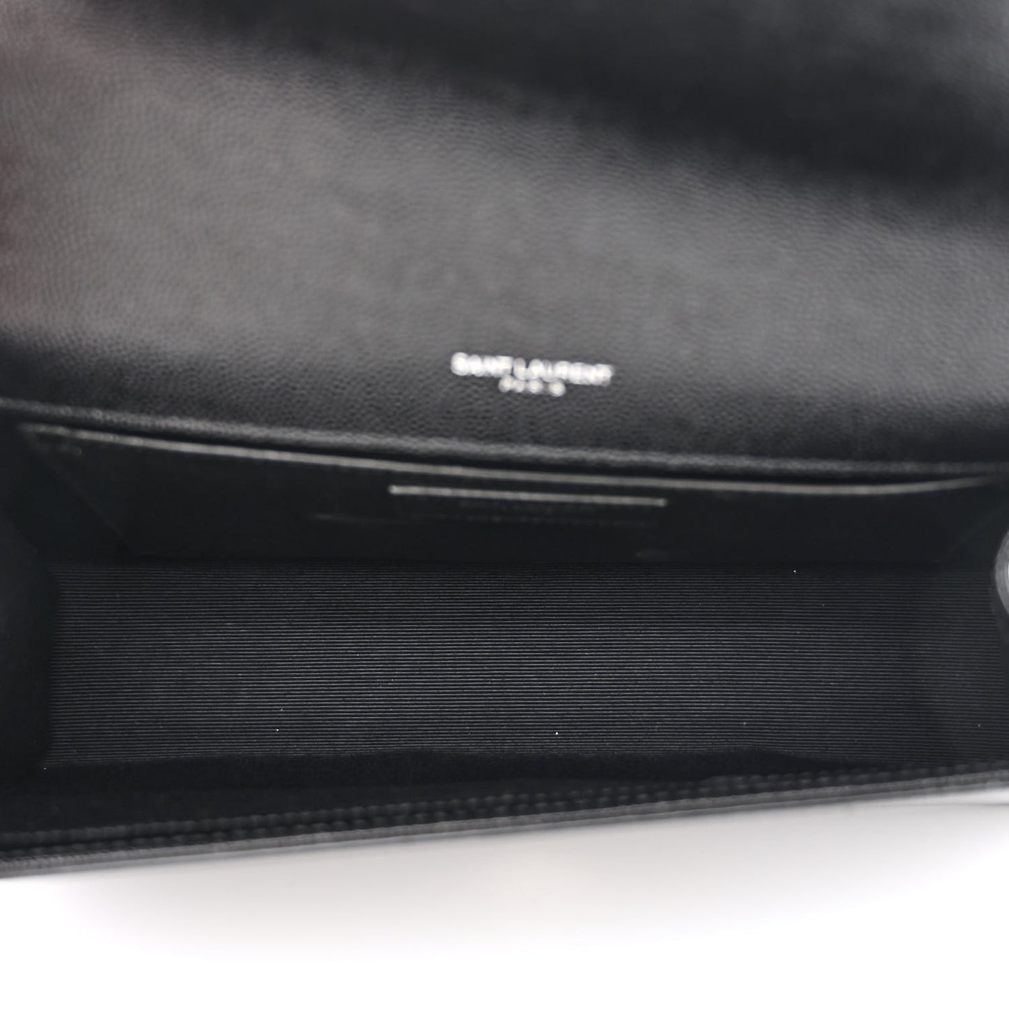 Grain De Poudre Medium Classic Monogram Kate Satchel Black