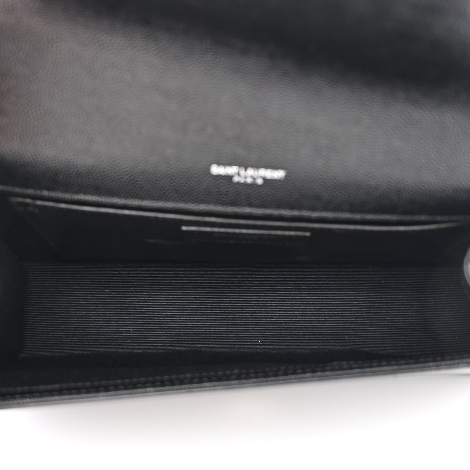 Saint Laurent Grain De Poudre Medium Classic Monogram Kate Satchel Black 5 of 12