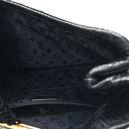 Louis Vuitton Calfskin Quilted Monogram Altair Clutch Black 5 of 7