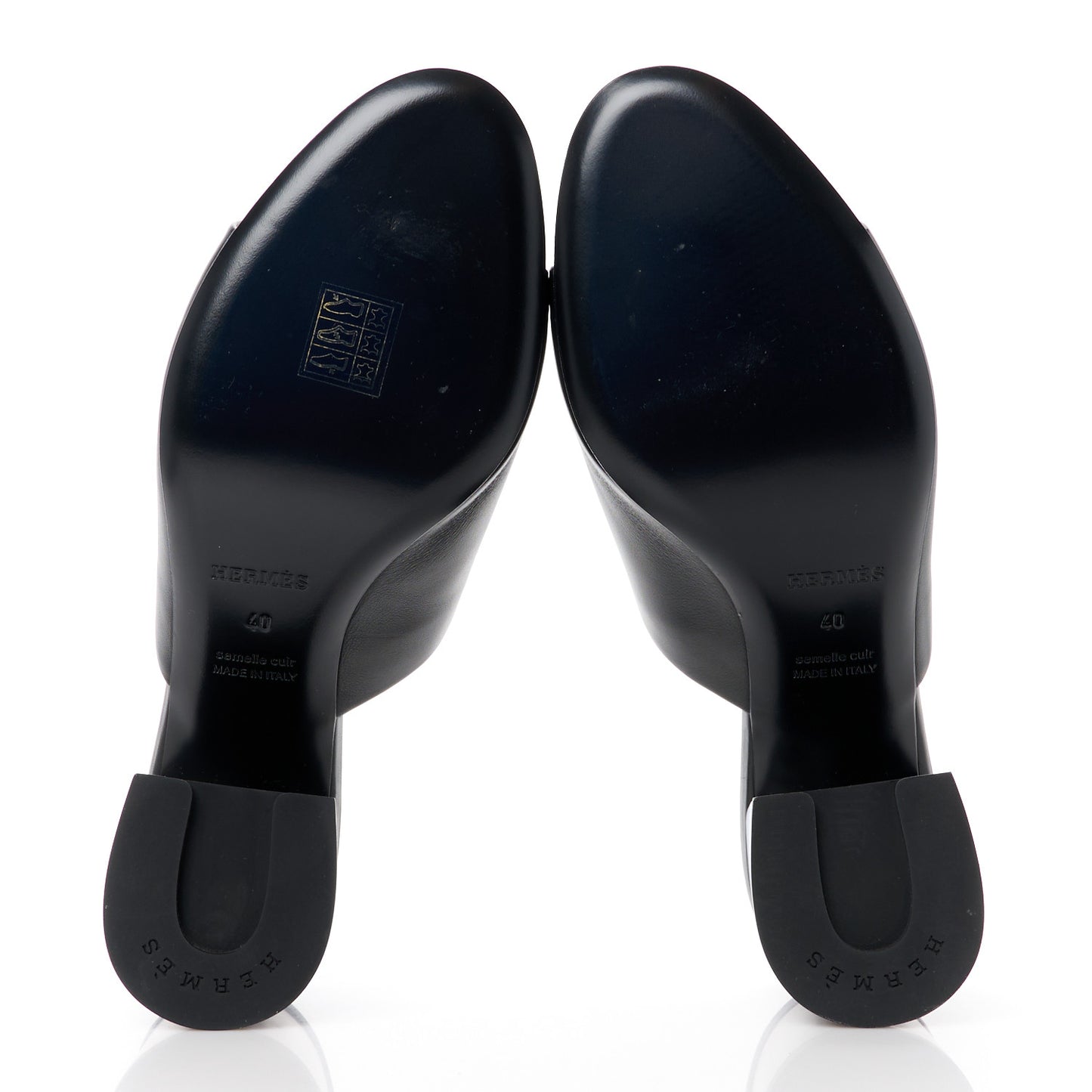 Calfskin Camilla Mules 40 Black