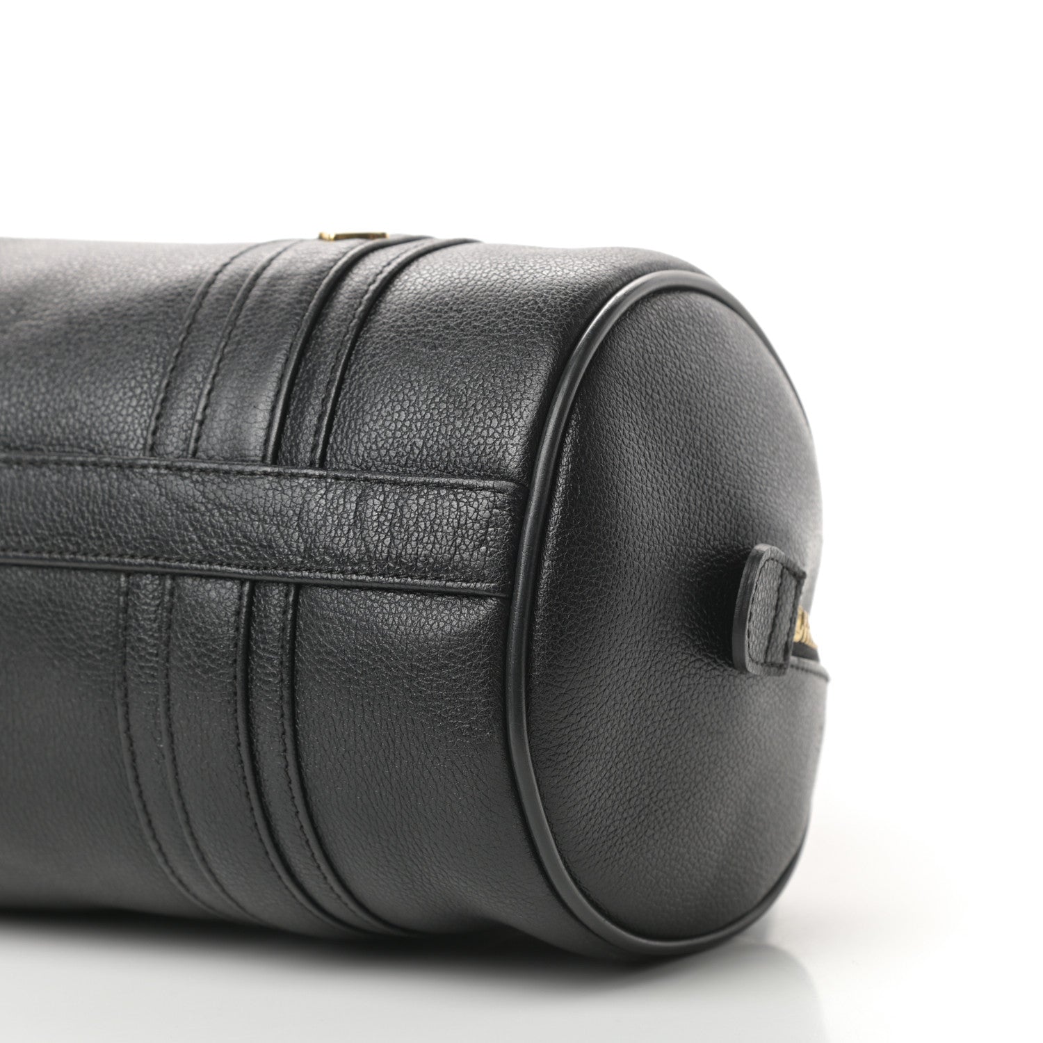 MCM Grained Calfskin Studded Heritage Barrel Bag Black 10 of 10