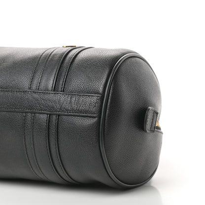 MCM Grained Calfskin Studded Heritage Barrel Bag Black 10 of 10