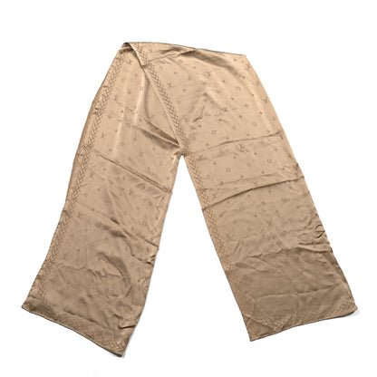 Louis Vuitton Silk LV Spotlight Monogram Stole Sable Beige 2 of 3
