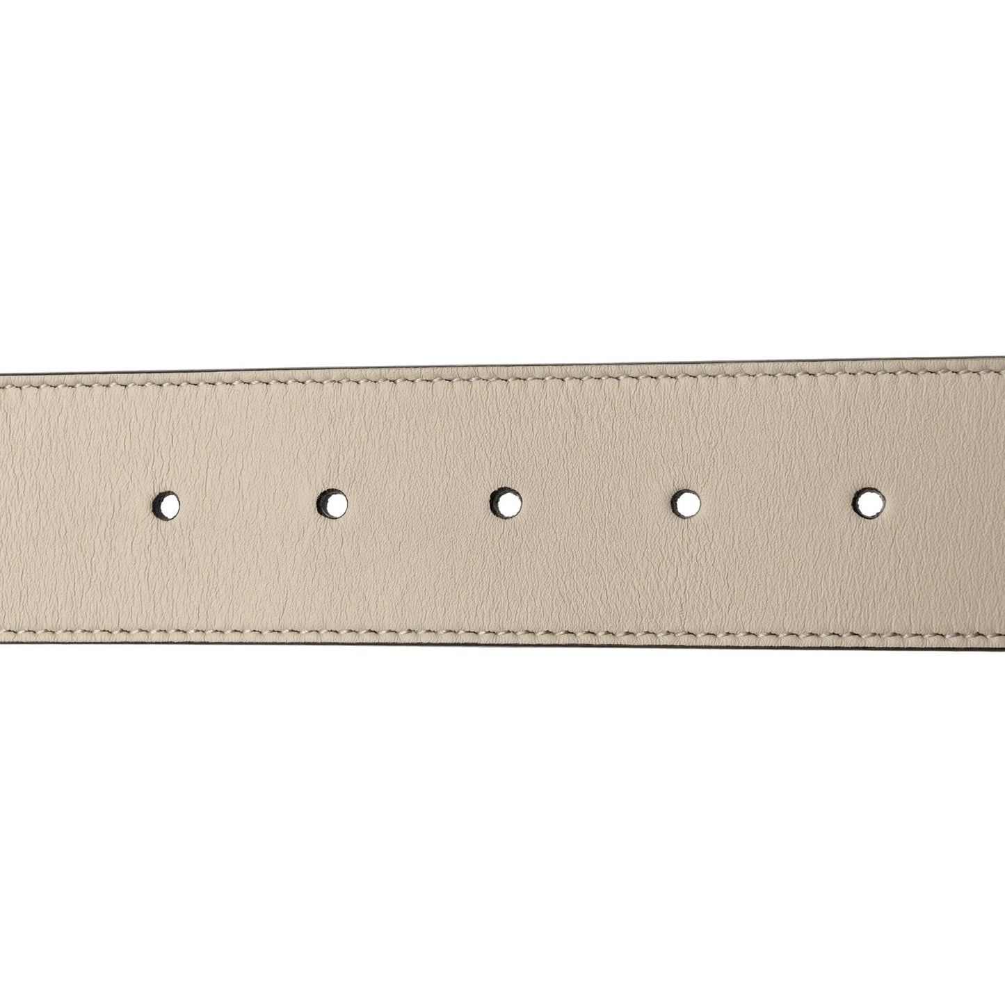 Calfskin Double G 40mm Belt 85 34 Mystic White