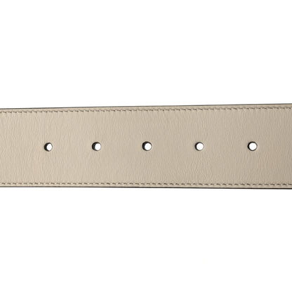 Gucci Calfskin Double G 40mm Belt 85 34 Mystic White 6 of 6