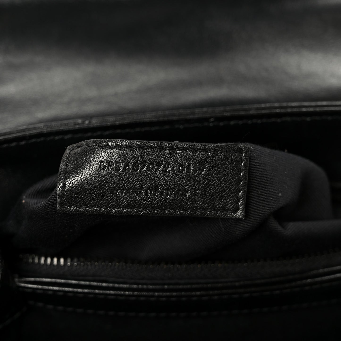Calfskin Y Quilted Monogram Monochrome Toy Loulou Crossbody Bag Black