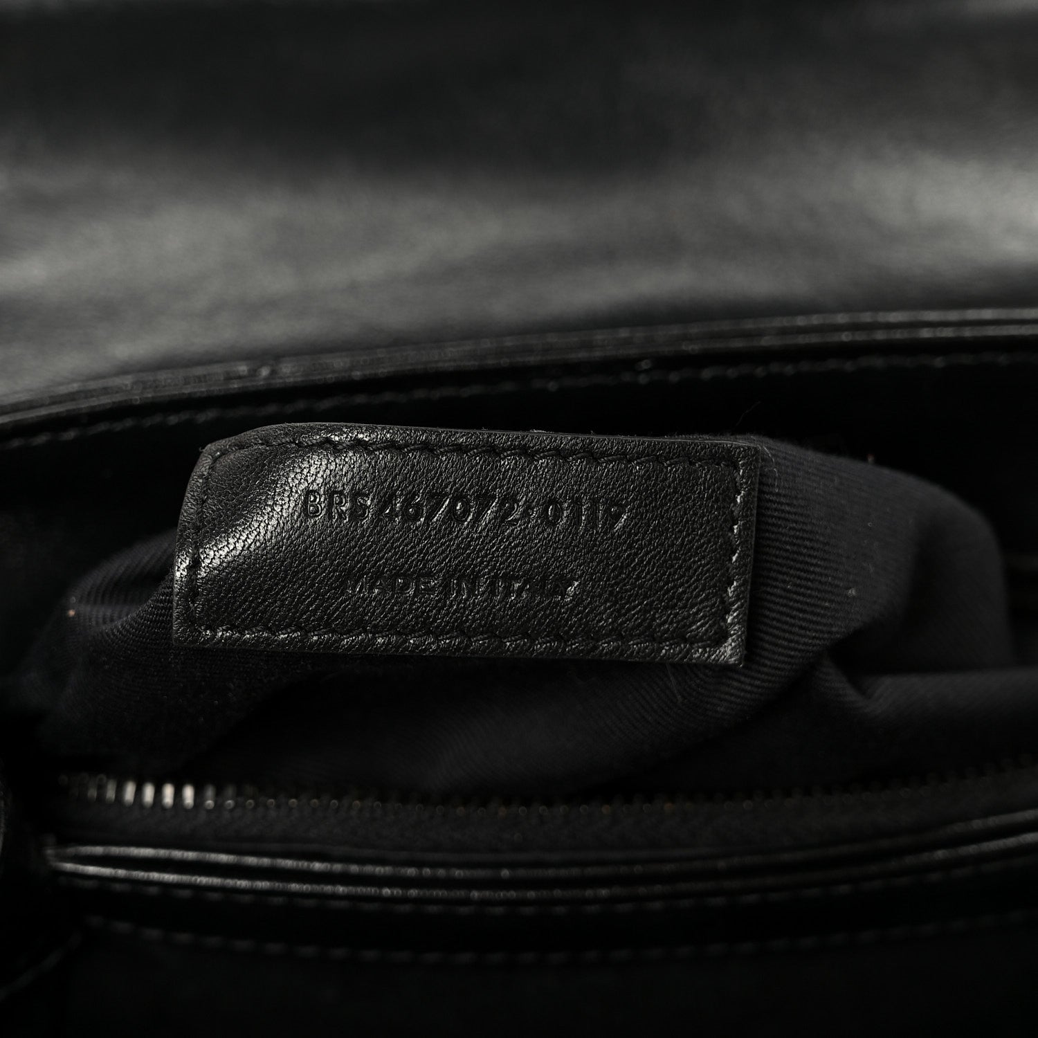 Saint Laurent Calfskin Y Quilted Monogram Monochrome Toy Loulou Crossbody Bag Black 8 of 11