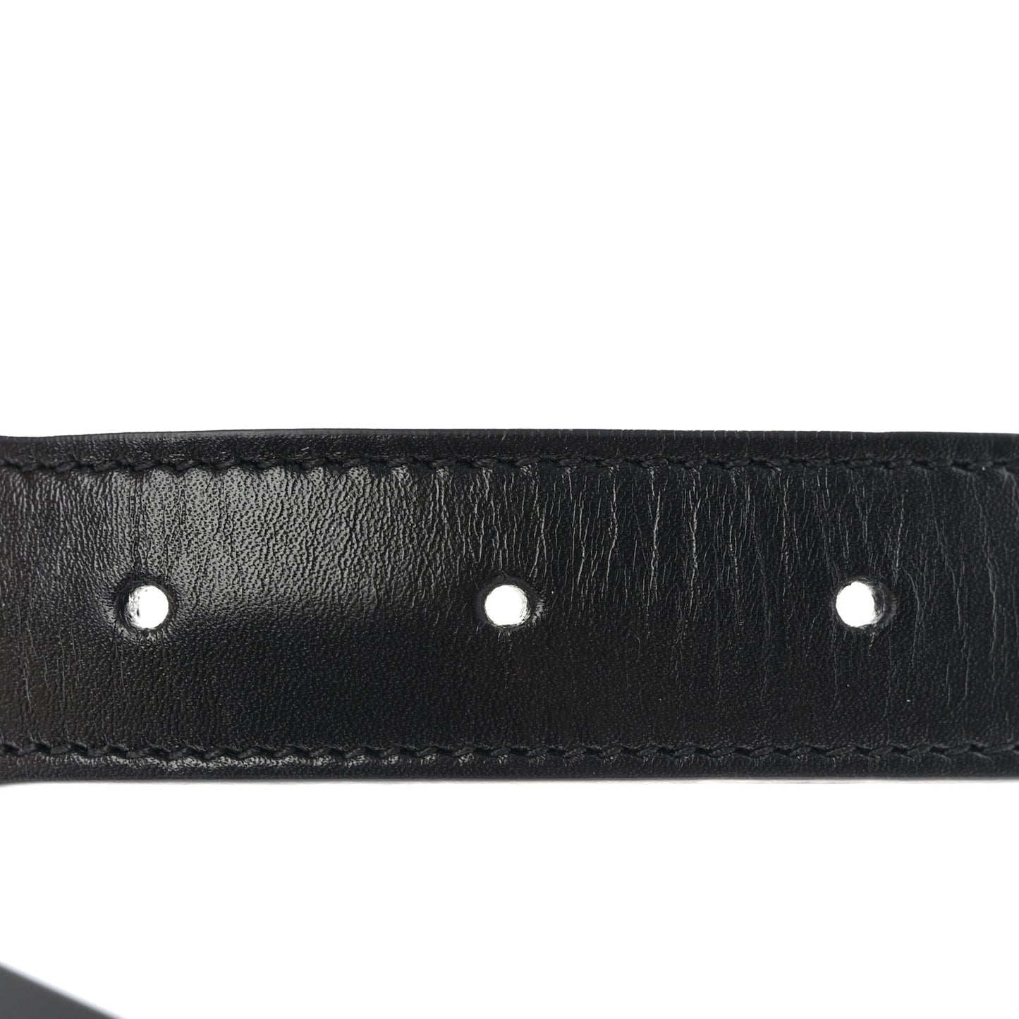 Efesto Leather Horsebit 25mm Belt 85 34 Black