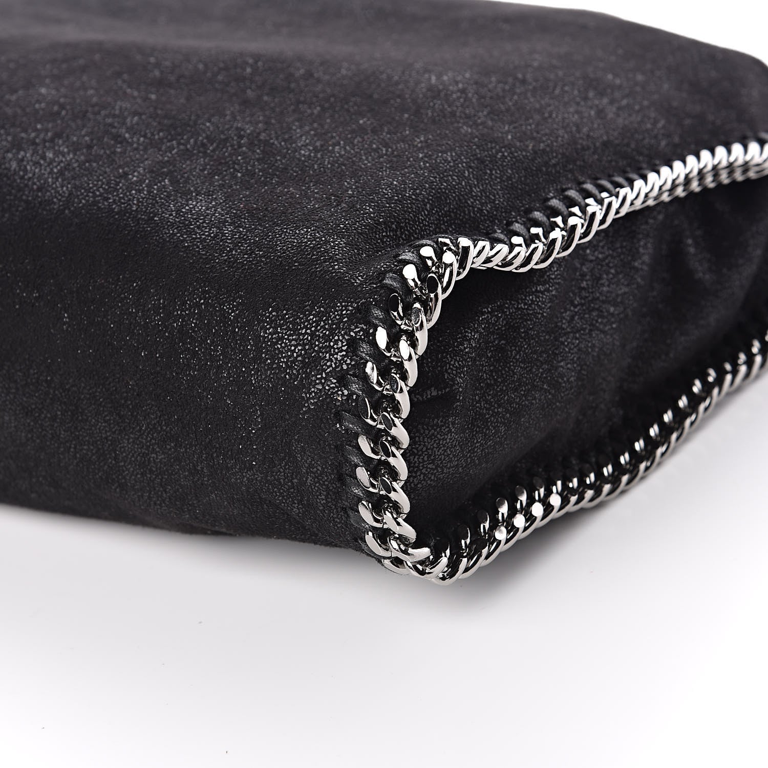 Stella McCartney Shaggy Deer Falabella Fold Over Tote Black 9 of 10