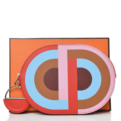 Hermes Epsom In-The-Loop-To-Go Pochette Multicolore Rouge de Coeur 8 of 8