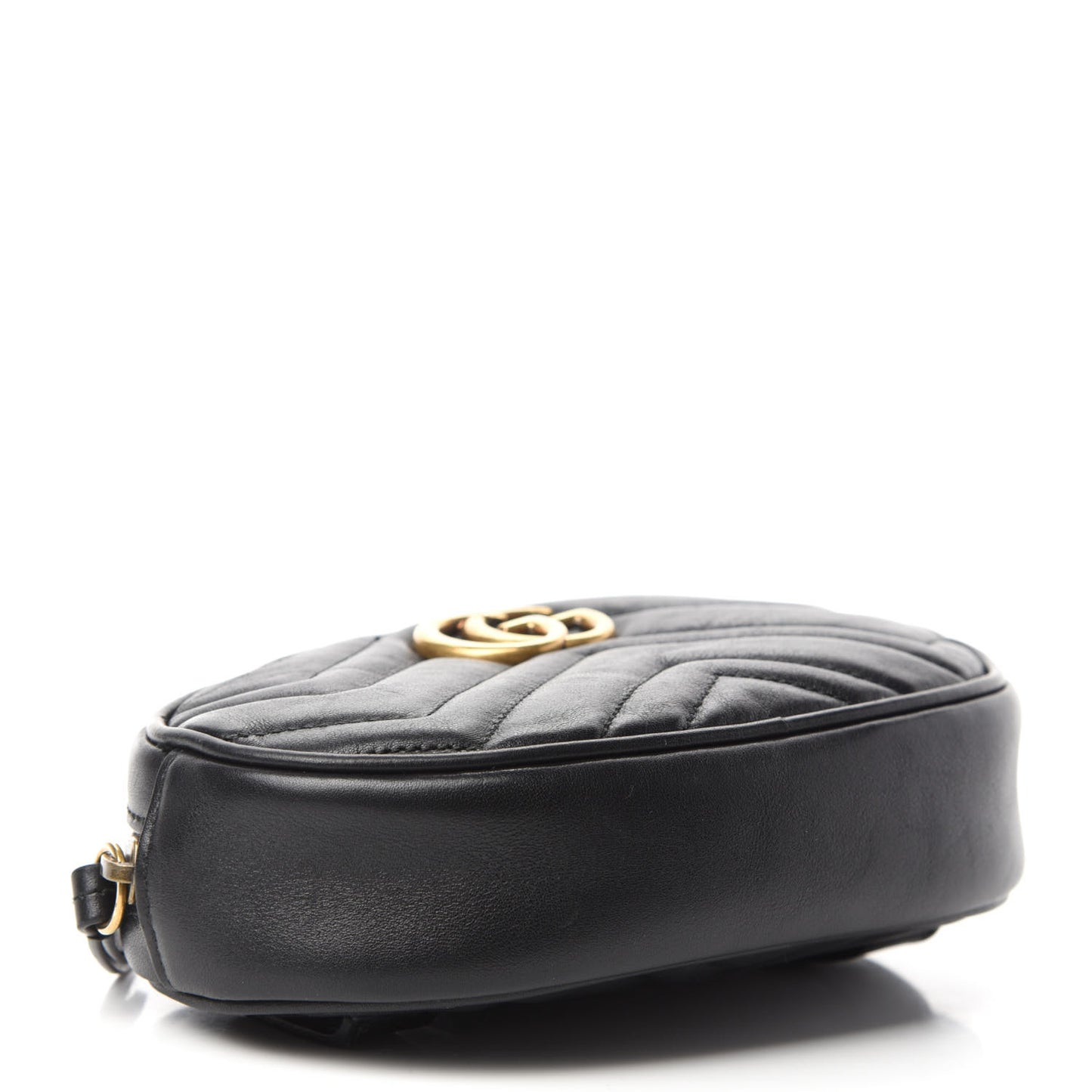 Calfskin Matelasse GG Marmont Belt Bag 85 34 Black