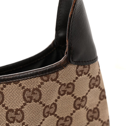 Gucci Monogram Web Jackie O Hobo Dark Brown 11 of 12