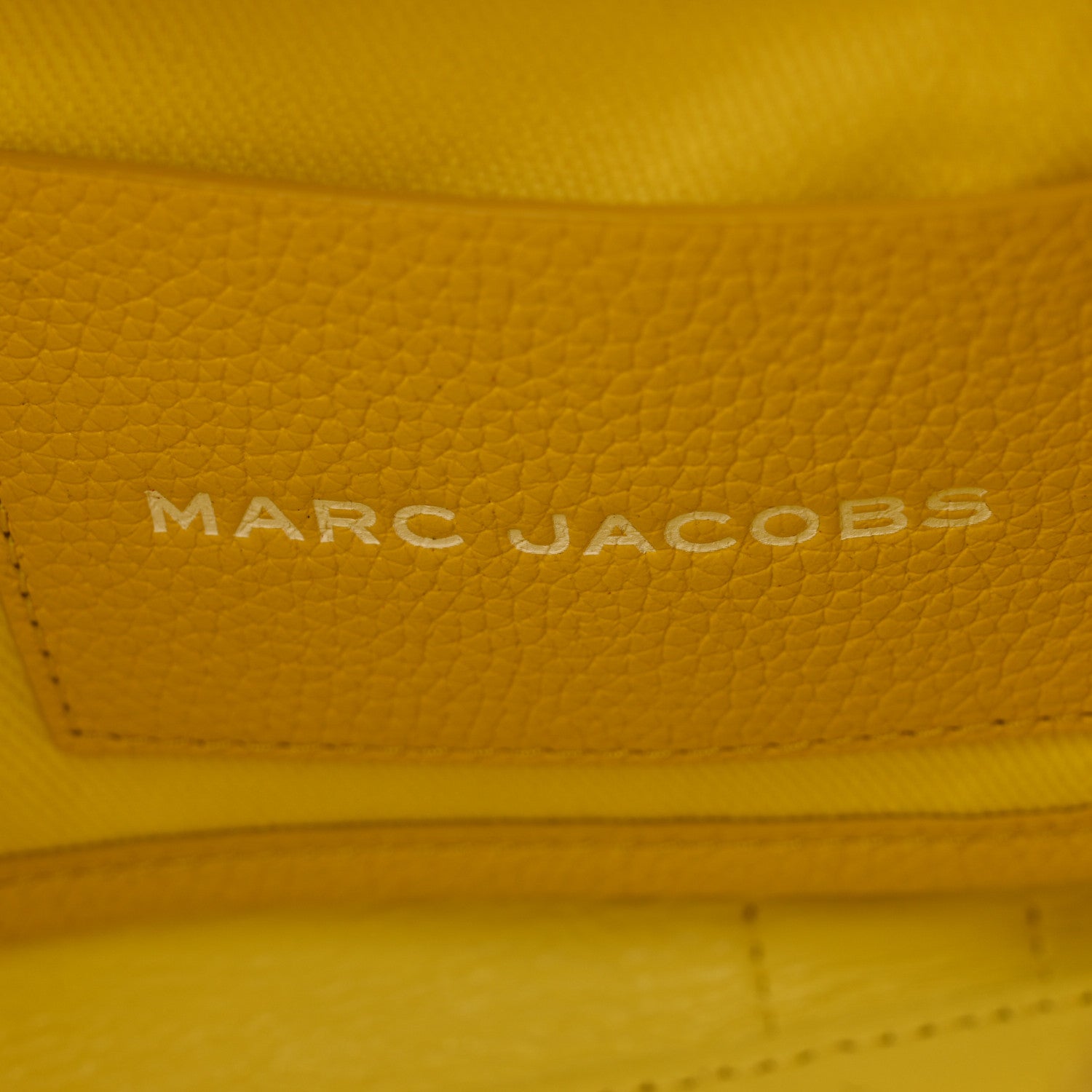 Marc Jacobs Grained Calfskin Small The Tote Bag Yellow 6 of 13