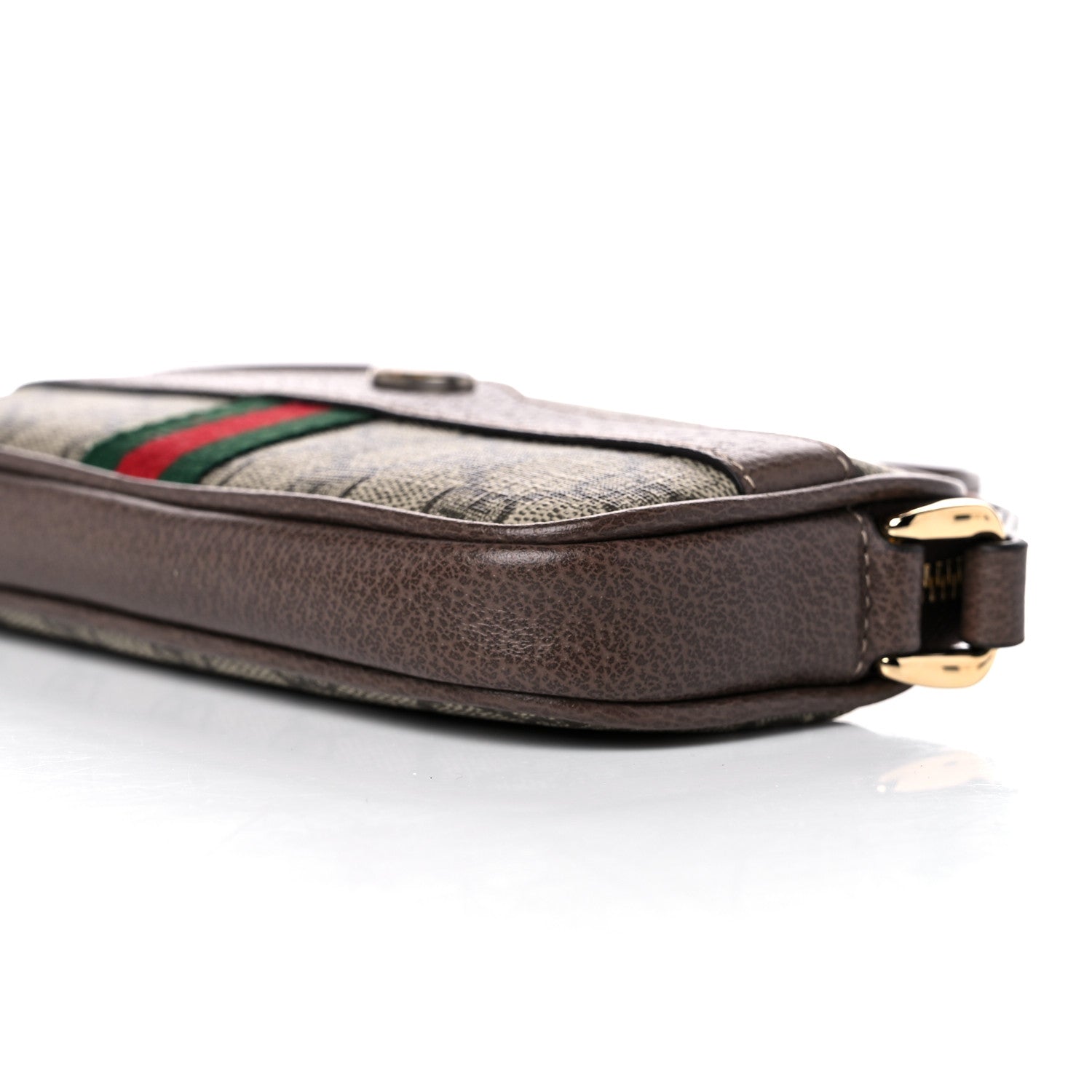 Gucci GG Supreme Monogram Web Mini Ophidia GG Bag Brown 9 of 12