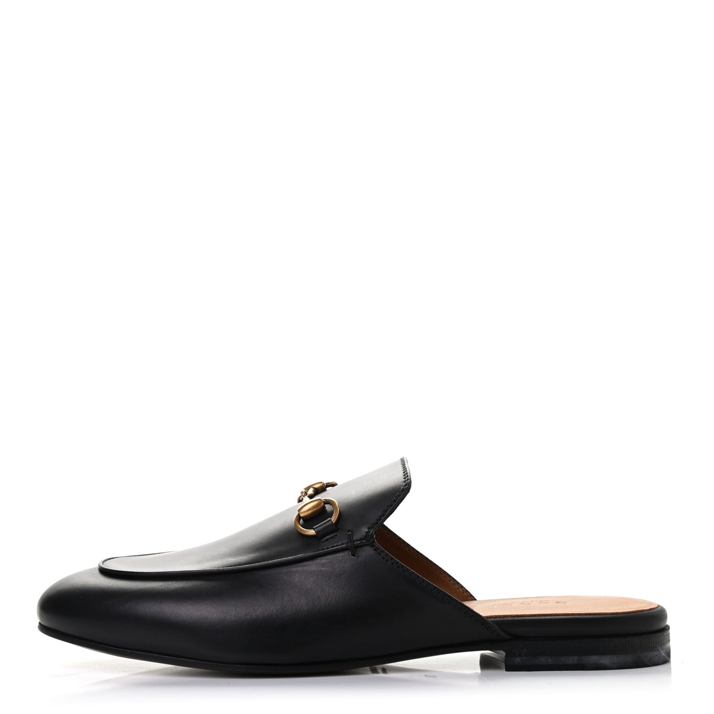 Calfskin Womens Princetown Slippers 37 Black