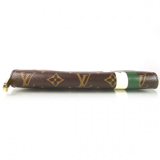 Louis Vuitton Monogram Groom Zippy Organizer Wallet Green 3 of 7