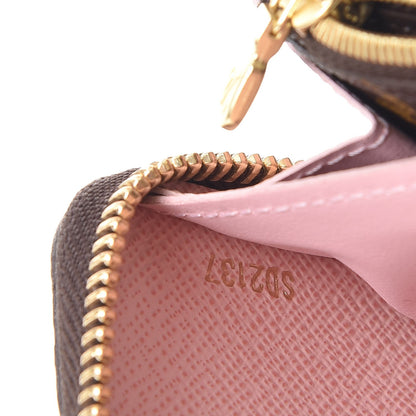 Louis Vuitton Monogram Clemence Wallet Rose Ballerine 7 of 8