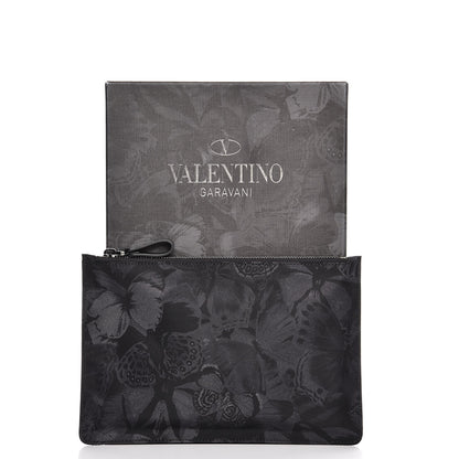 Valentino Garavani Nylon Camubutterfly Zip Pouch Black 8 of 8