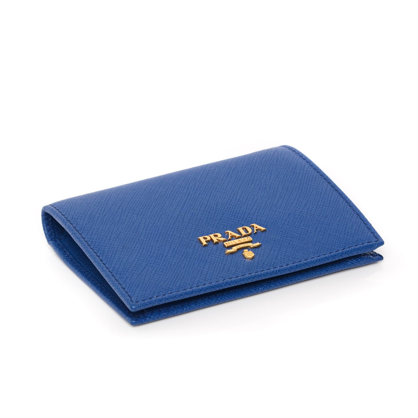 Saffiano Compact Wallet Blue