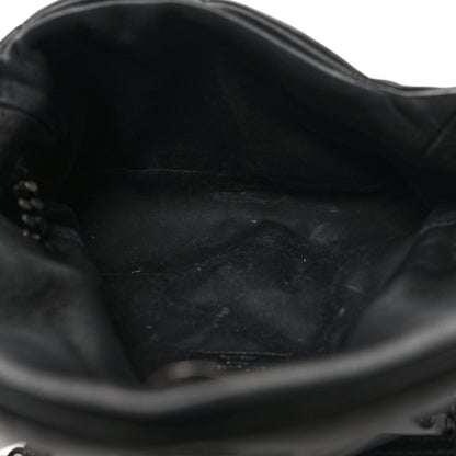 Saint Laurent Lambskin Quilted Small Loulou Puffer Monogram Chain Satchel Black 5 of 11
