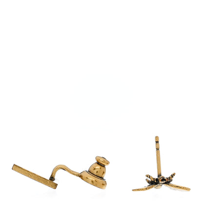 Christian Dior Metal Bee My ABCDior E Earring Aged Gold 3 of 5