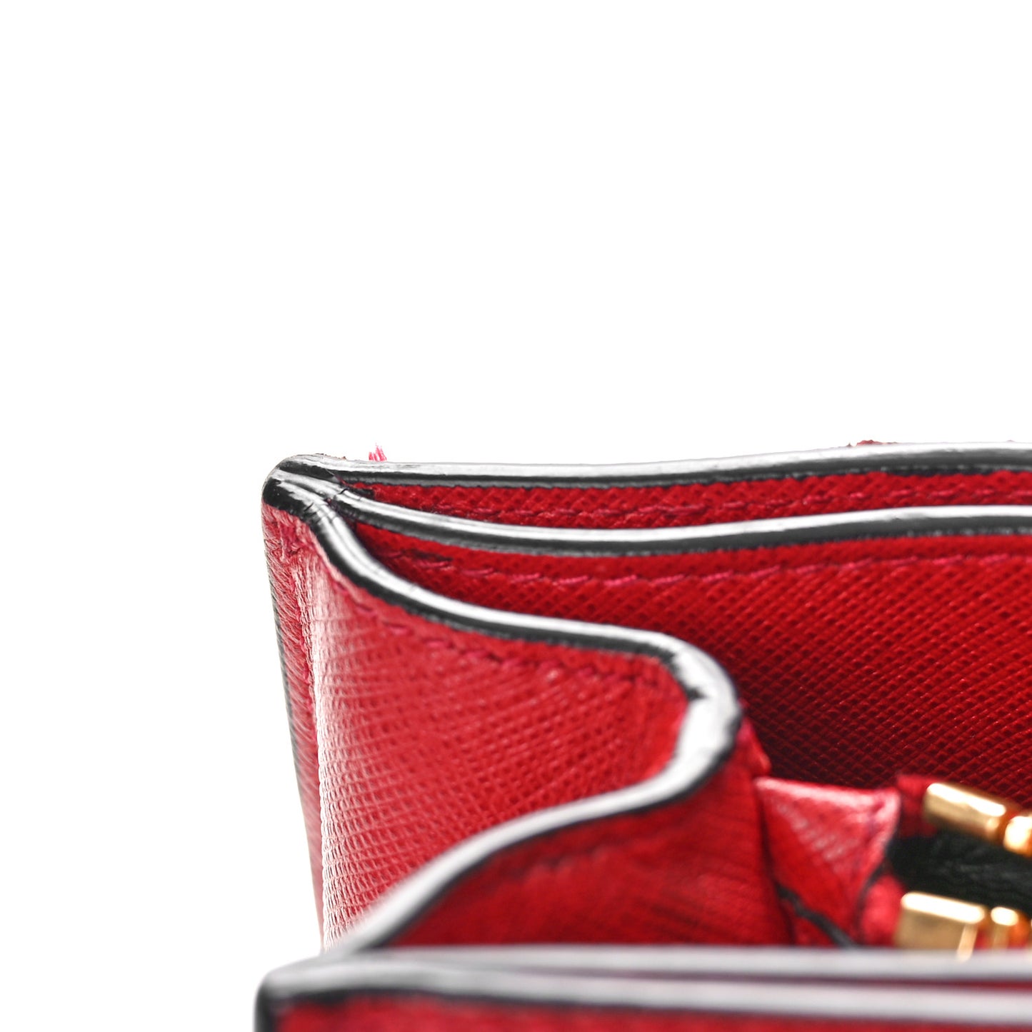 Saffiano Soft Triple Pocket Tote Rosso