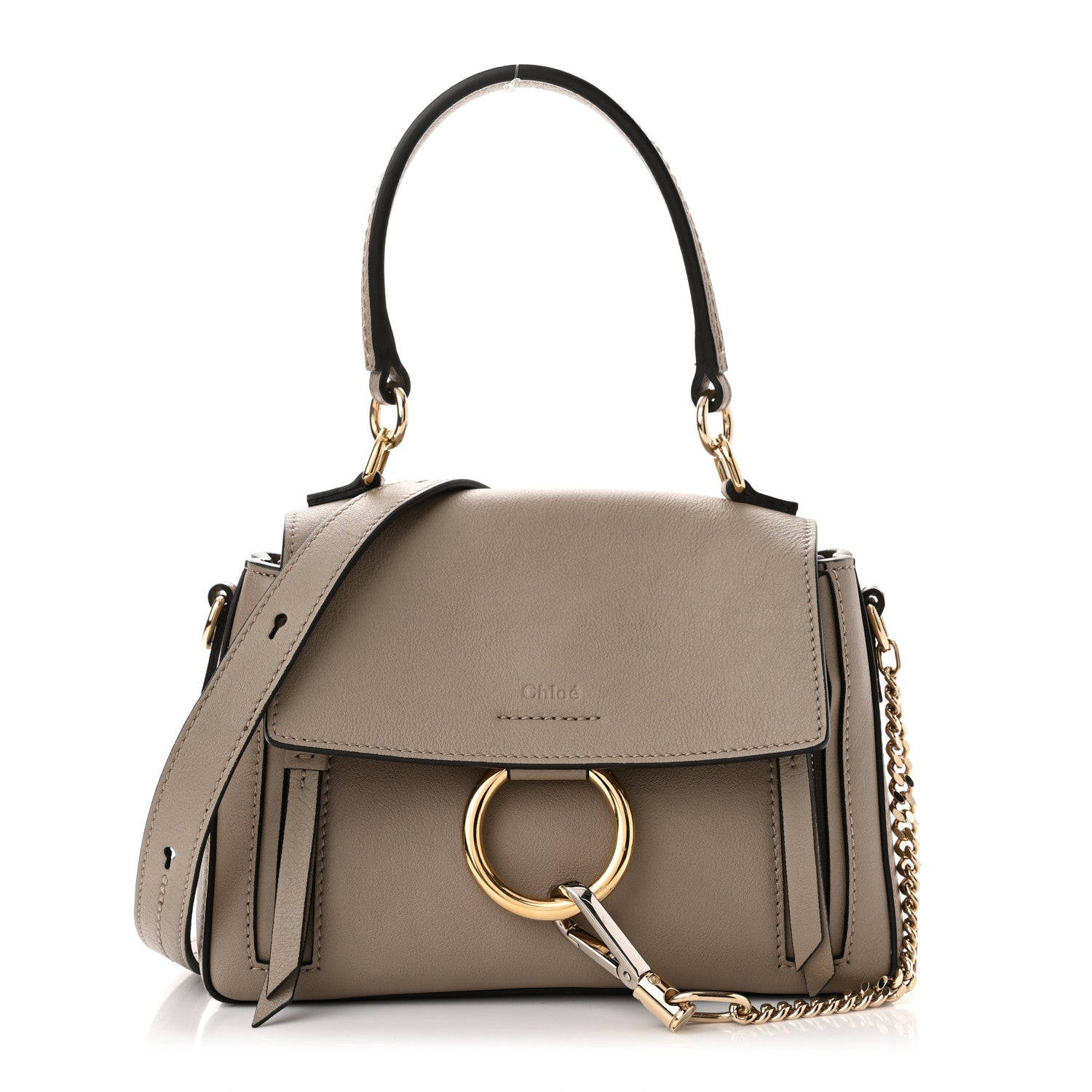Chloe Calfskin Mini Faye Day Shoulder Bag Motty Grey 1 of 9
