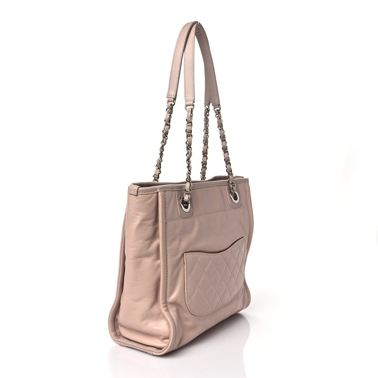 Chanel Glazed Calfskin Mini Deauville Tote Light Pink 2 of 9