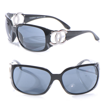 Chanel CC Sunglasses 6014 Black 1 of 5