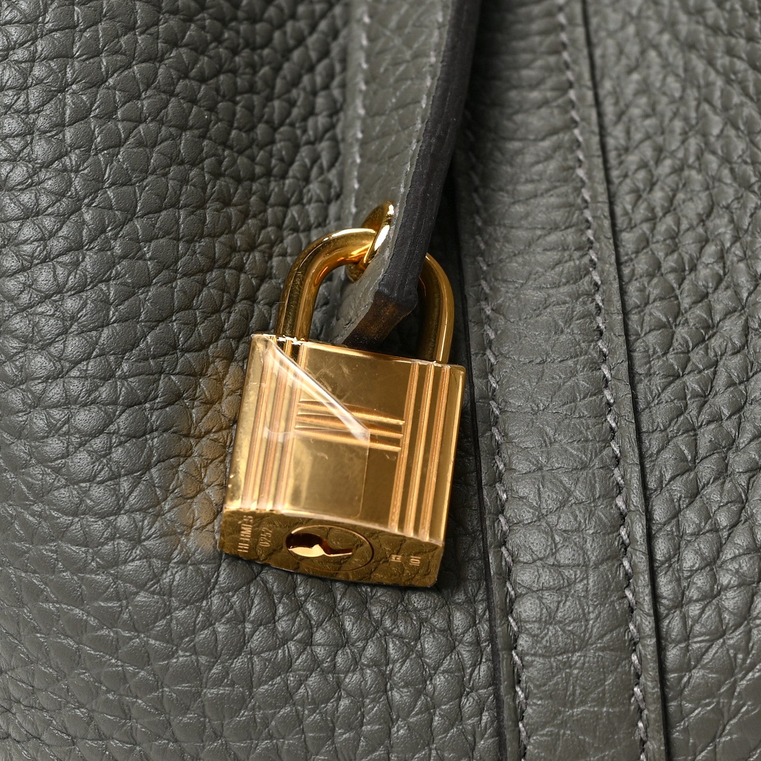 Hermes Taurillon Clemence Picotin Lock 22 MM Gris Meyer 9 of 9
